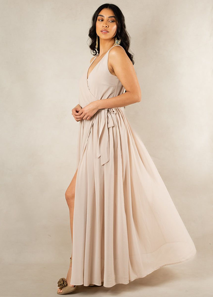 Miriam Bridesmaid Dress in Sand sold by Joyfolie product image thumbnail 2