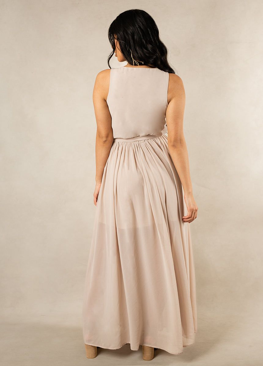 Miriam Bridesmaid Dress in Sand sold by Joyfolie product image thumbnail 3