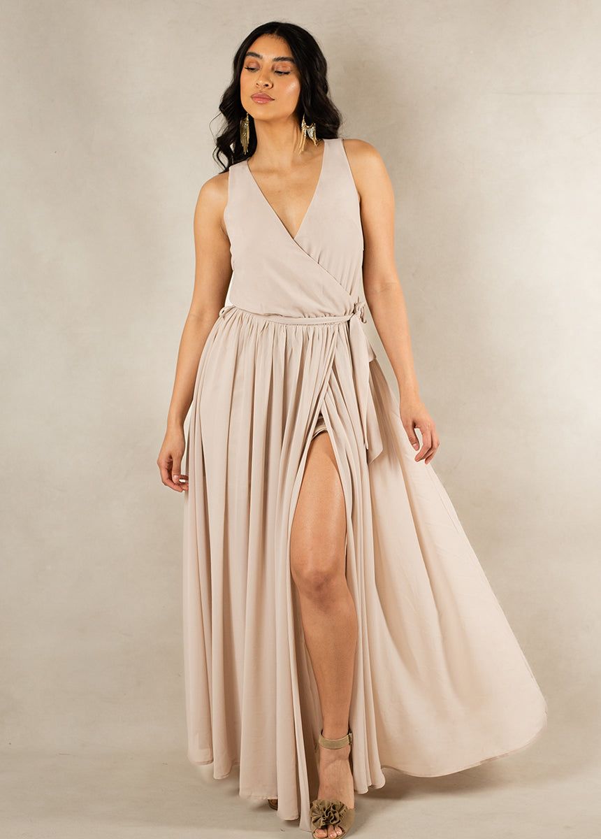 Miriam Bridesmaid Dress in Sand sold by Joyfolie product image thumbnail 4