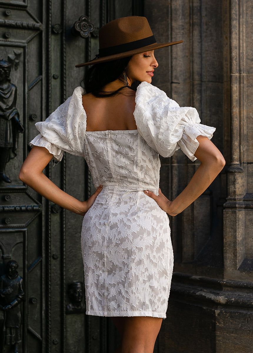 Livi Dress in Cream sold by Joyfolie product image thumbnail 4