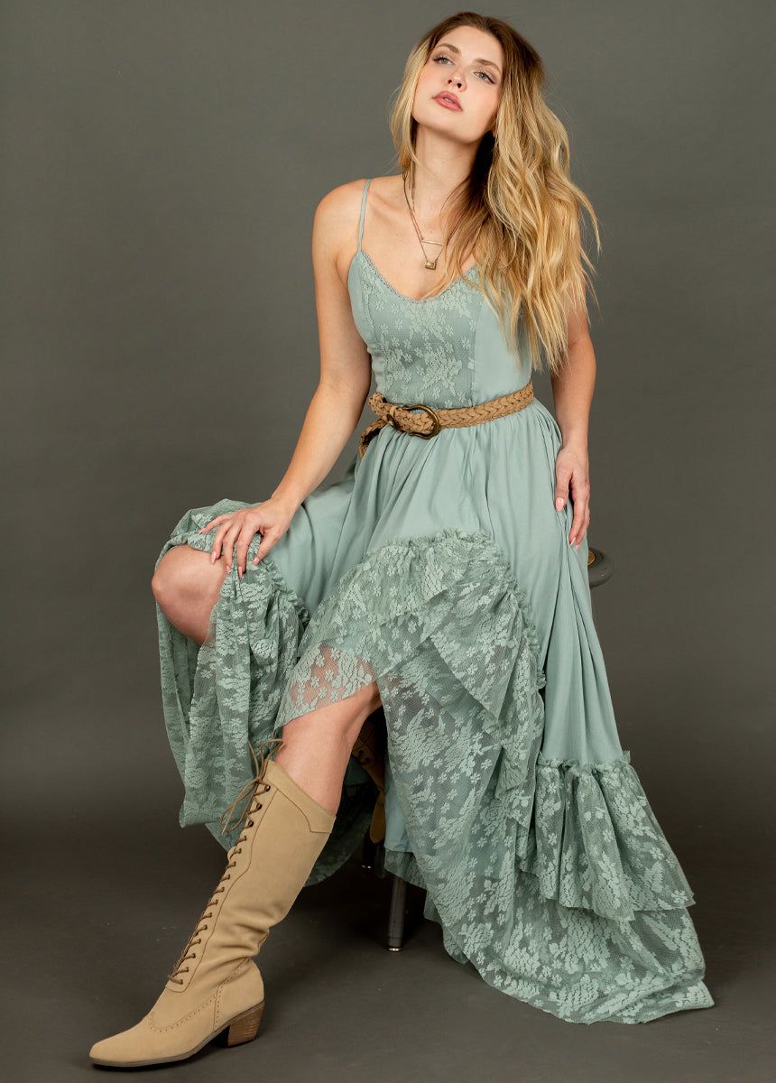 Christelle Dress in Seaglass sold by Joyfolie product image thumbnail 3