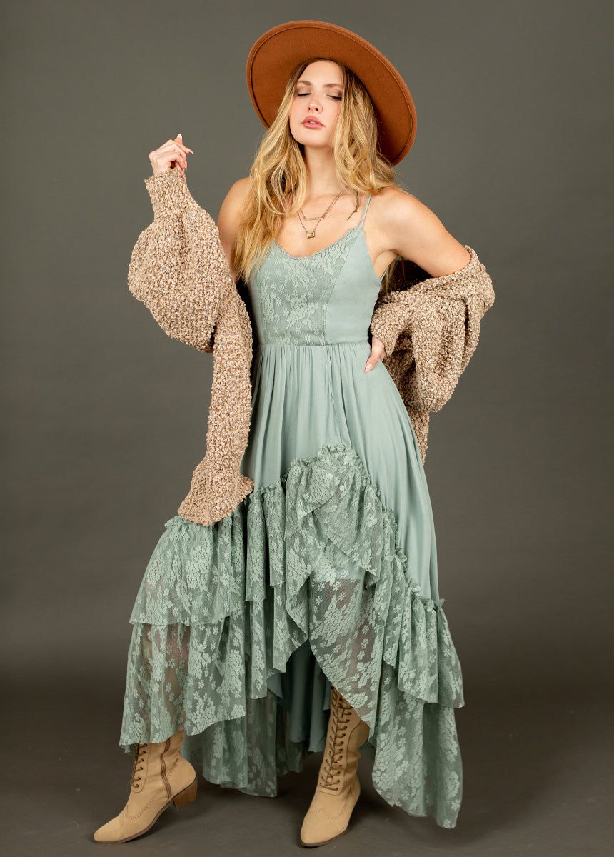 Christelle Dress in Seaglass sold by Joyfolie product image thumbnail 4