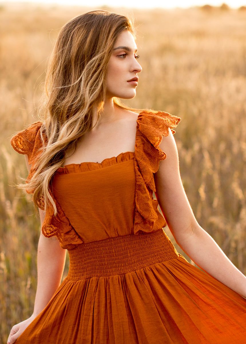 Dawn Dress in Spice sold by Joyfolie product image thumbnail 4