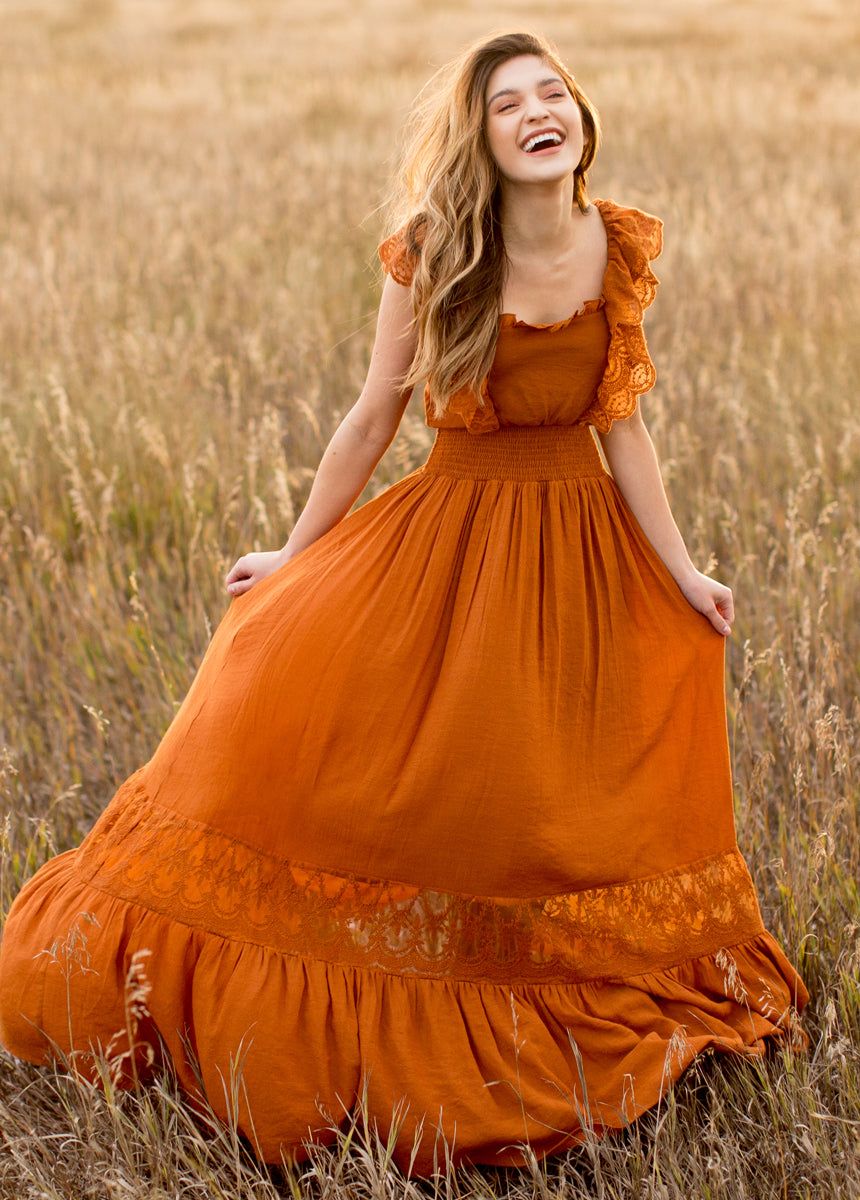 Dawn Dress in Spice sold by Joyfolie product image thumbnail 3