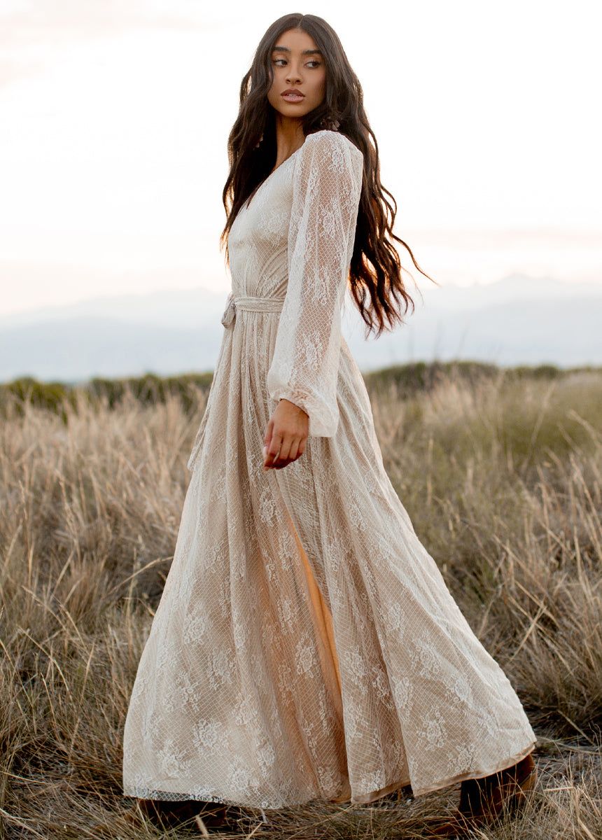 Haley Dress in Sand sold by Joyfolie product image thumbnail 2