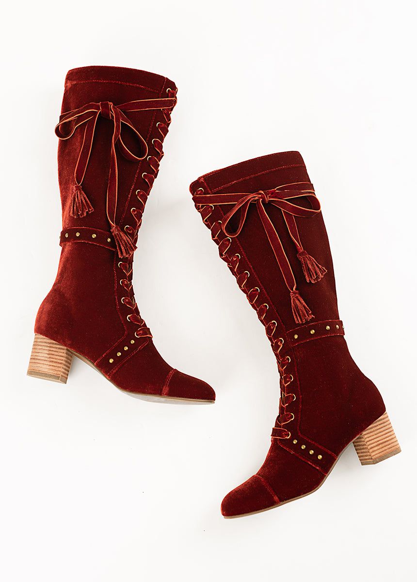 Marita Tall Boot in Brick sold by Joyfolie product image thumbnail 3