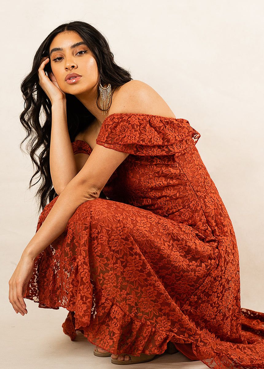 Bette Bridesmaid Dress in Rosewood sold by Joyfolie product image thumbnail 4