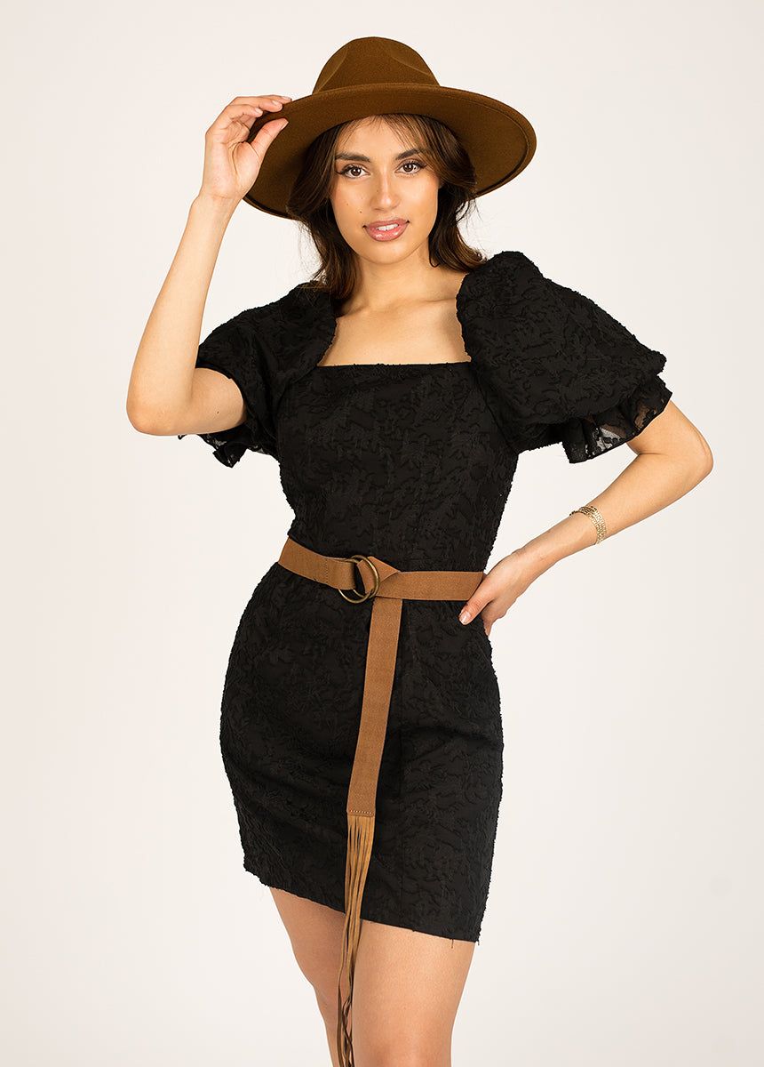 Livi Dress in Black sold by Joyfolie