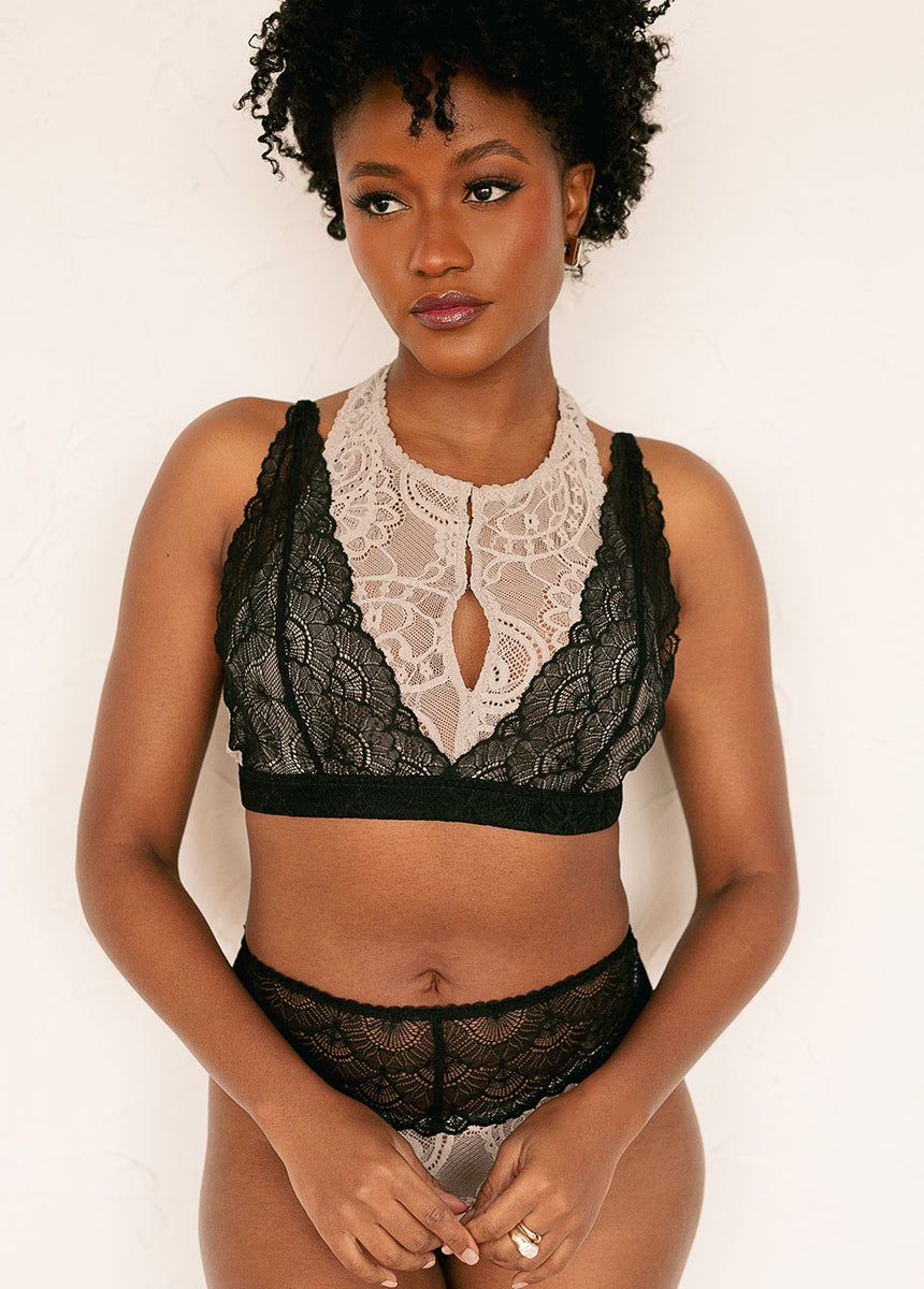 Inez Bralette in Light Taupe sold by Joyfolie