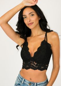Mel Bralette in Black sold by Joyfolie