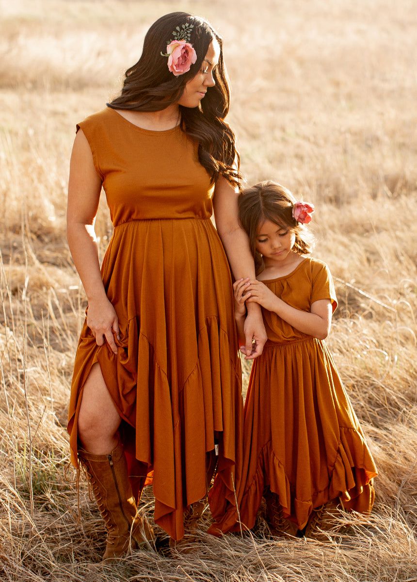 Pilar Dress in Spice sold by Joyfolie product image thumbnail 3