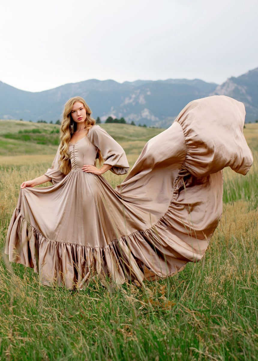 Lorna Impact Dress in Stone sold by Joyfolie product image thumbnail 3