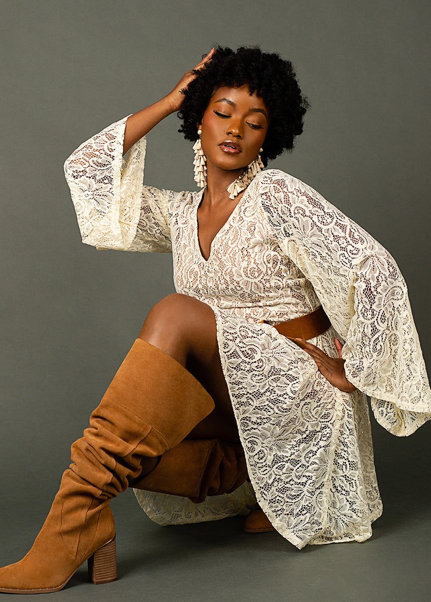 Gali Dress in Cream sold by Joyfolie product image thumbnail 4