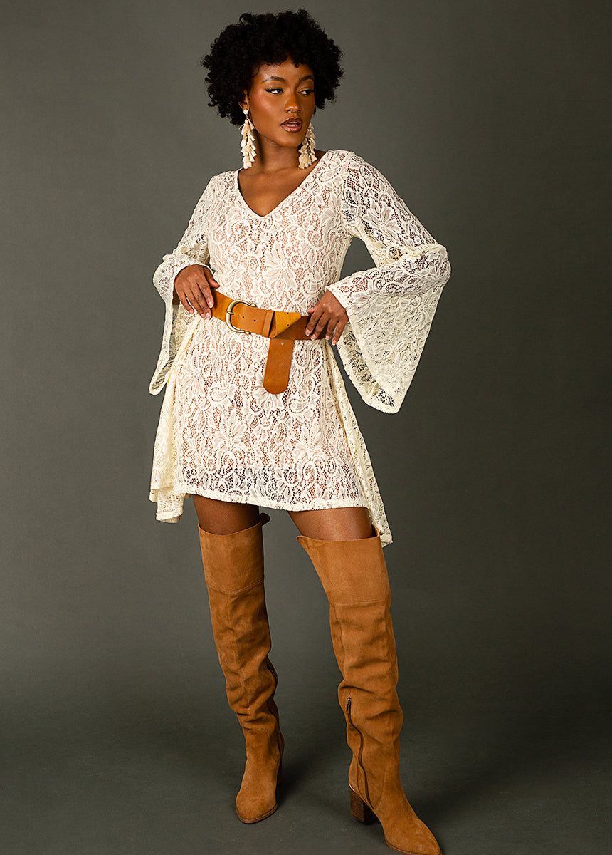 Gali Dress in Cream sold by Joyfolie product image thumbnail 5