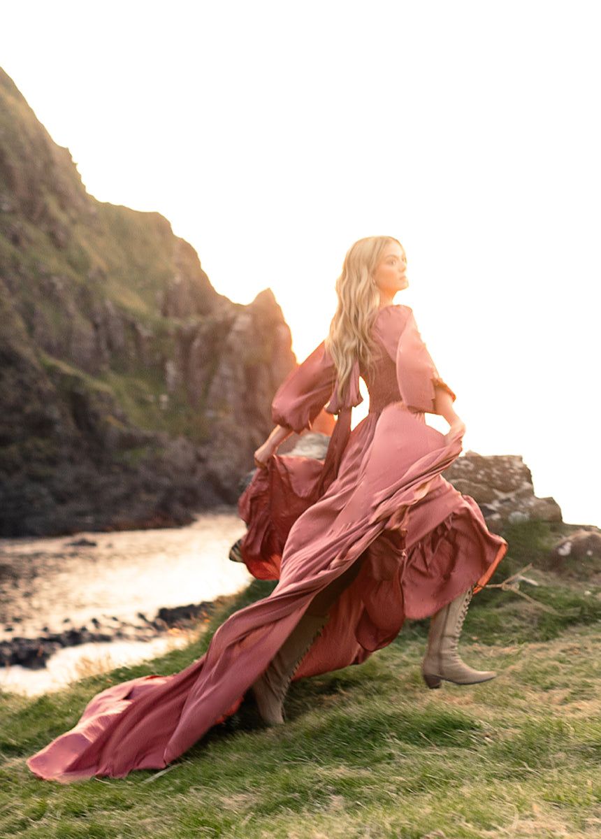 Lorna Impact Dress in Cedarwood sold by Joyfolie product image thumbnail 5