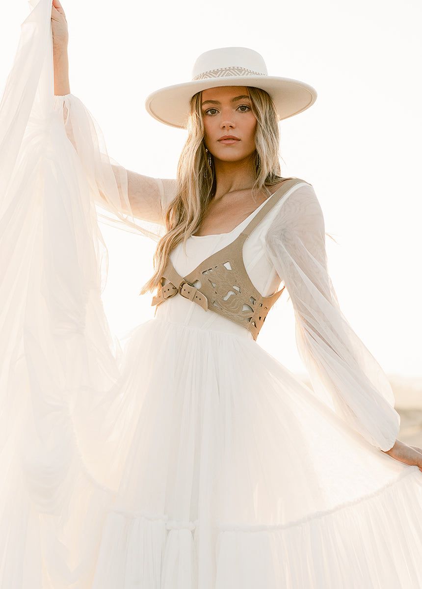 Marlow Leather Bridal Harness in Tan sold by Joyfolie