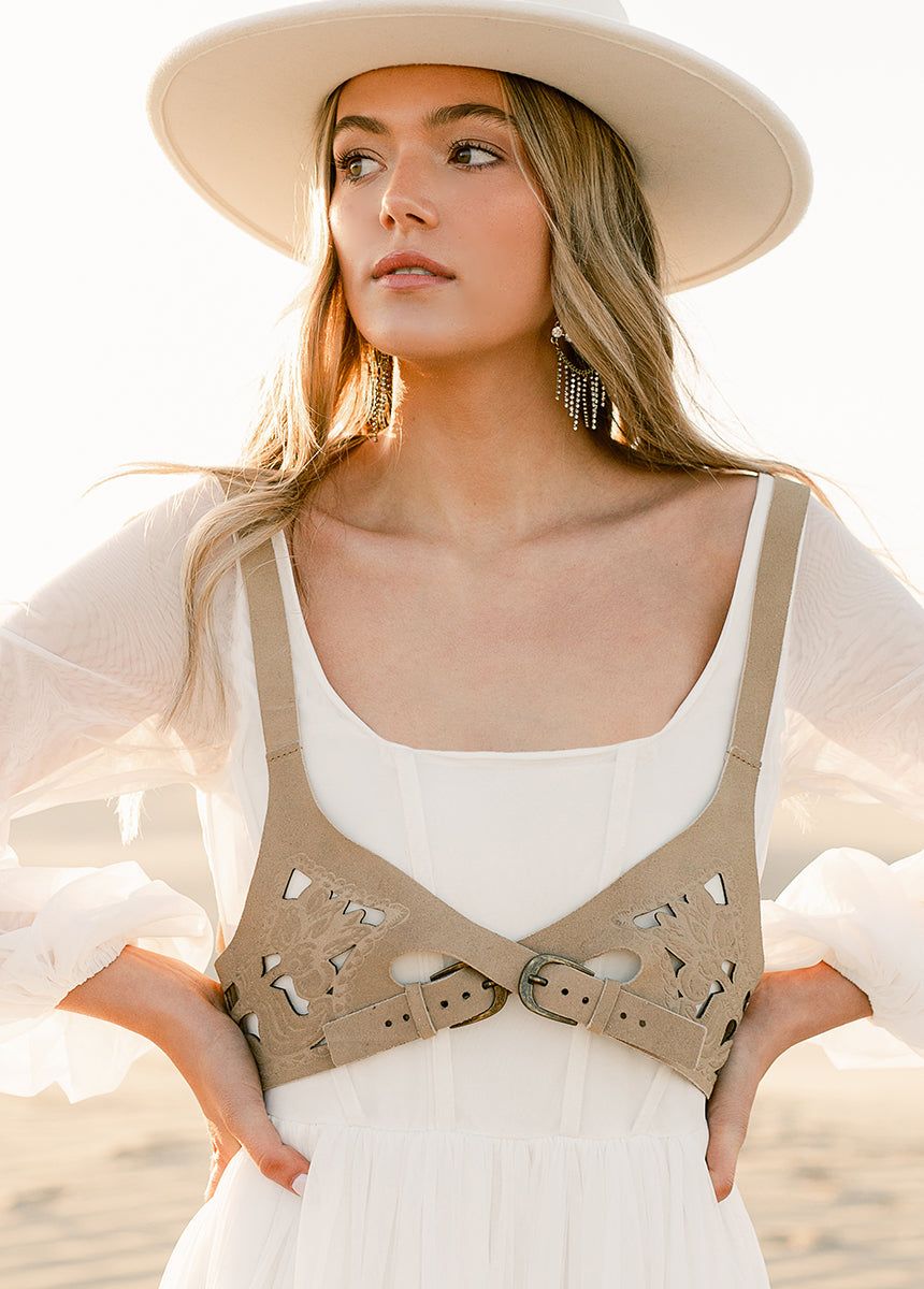 Marlow Leather Bridal Harness in Tan sold by Joyfolie product image thumbnail 2