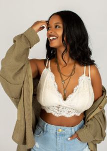Sebrina Top in Olive sold by Joyfolie
