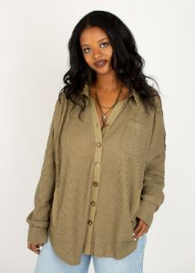Sebrina Top in Olive sold by Joyfolie
