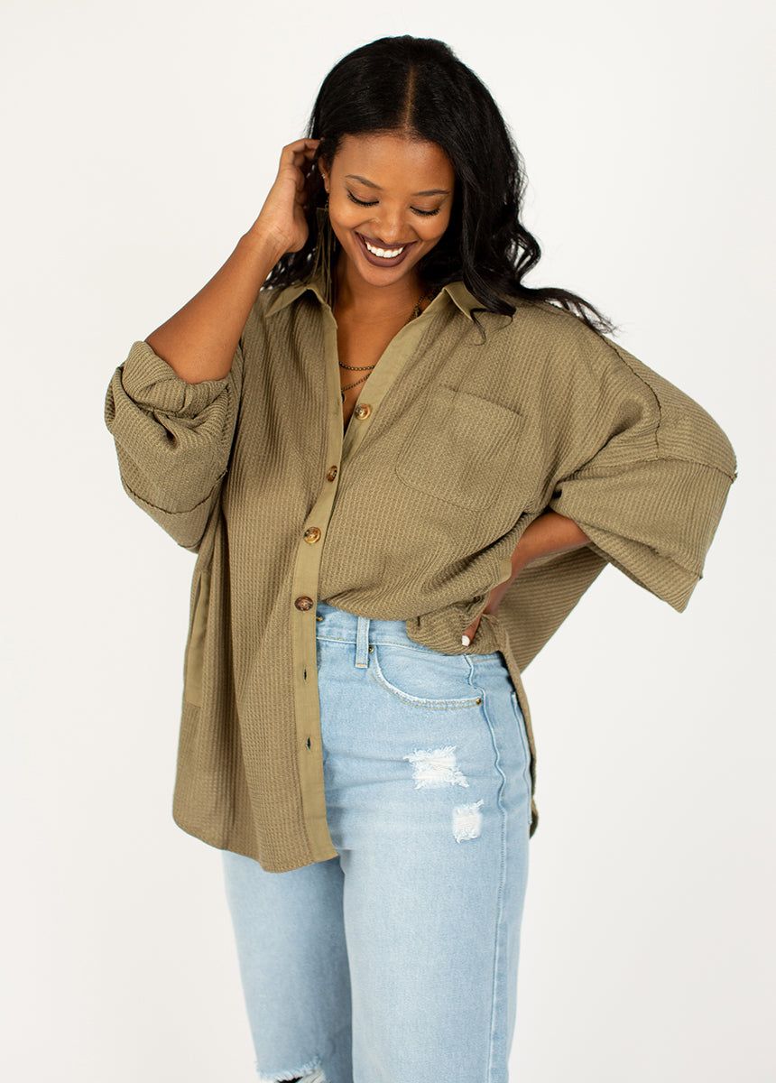Sebrina Top in Olive sold by Joyfolie product image thumbnail 5