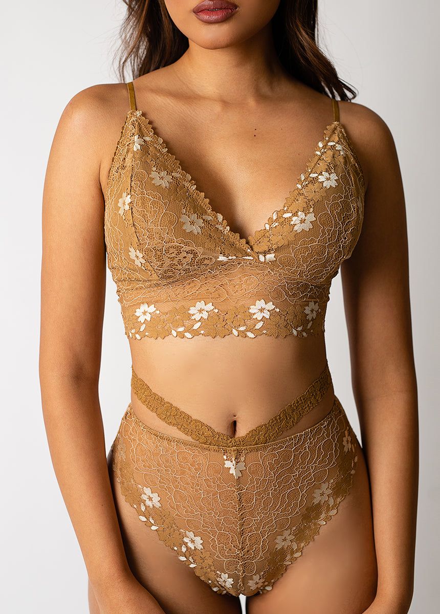 Lyric Panty in Tarnished Gold sold by Joyfolie product image thumbnail 4