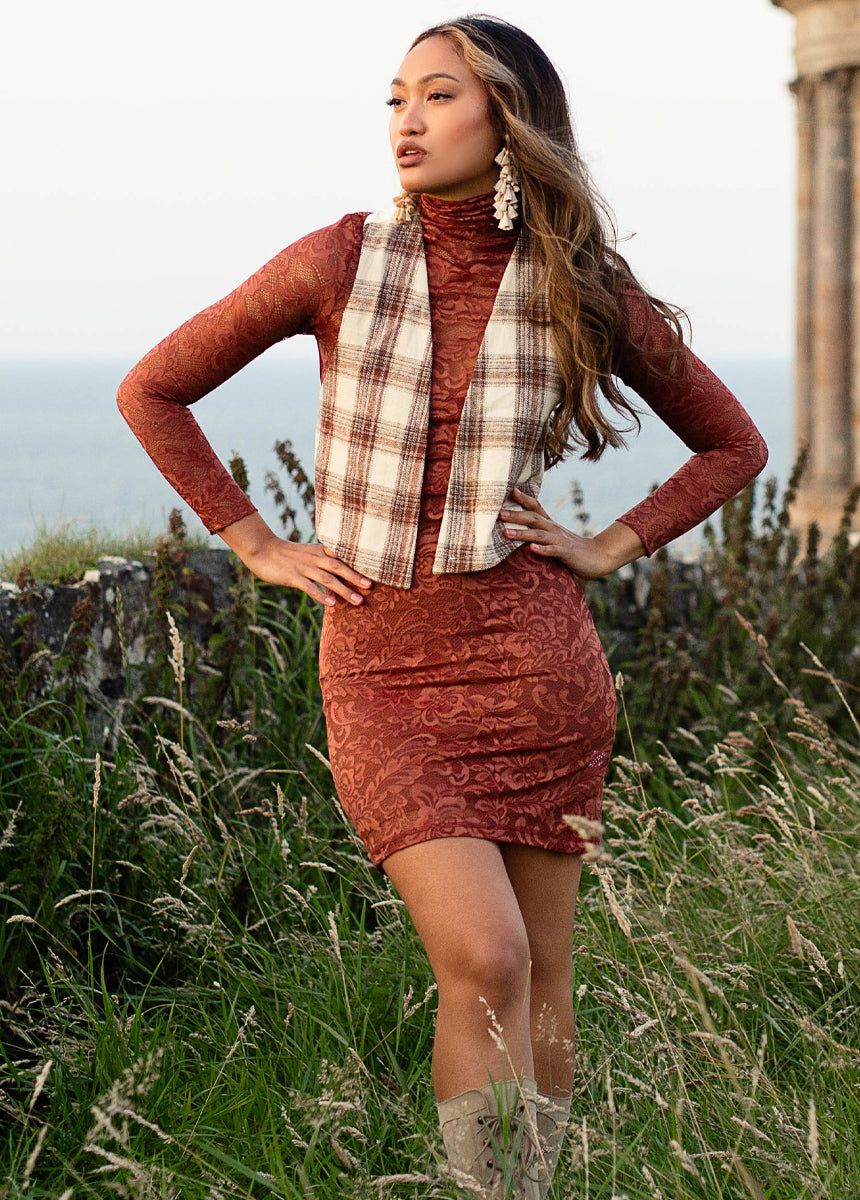 Samara Dress in Clay sold by Joyfolie product image thumbnail 4