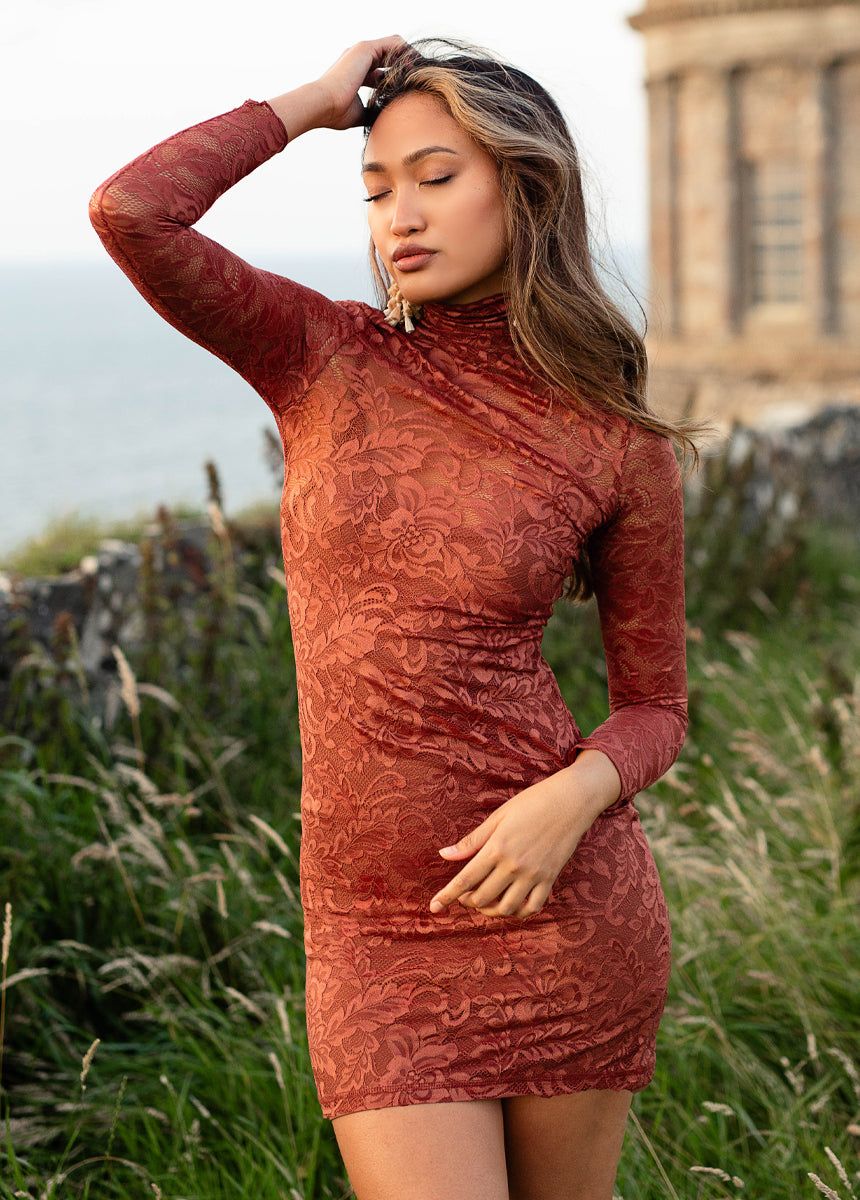 Samara Dress in Clay sold by Joyfolie product image thumbnail 2
