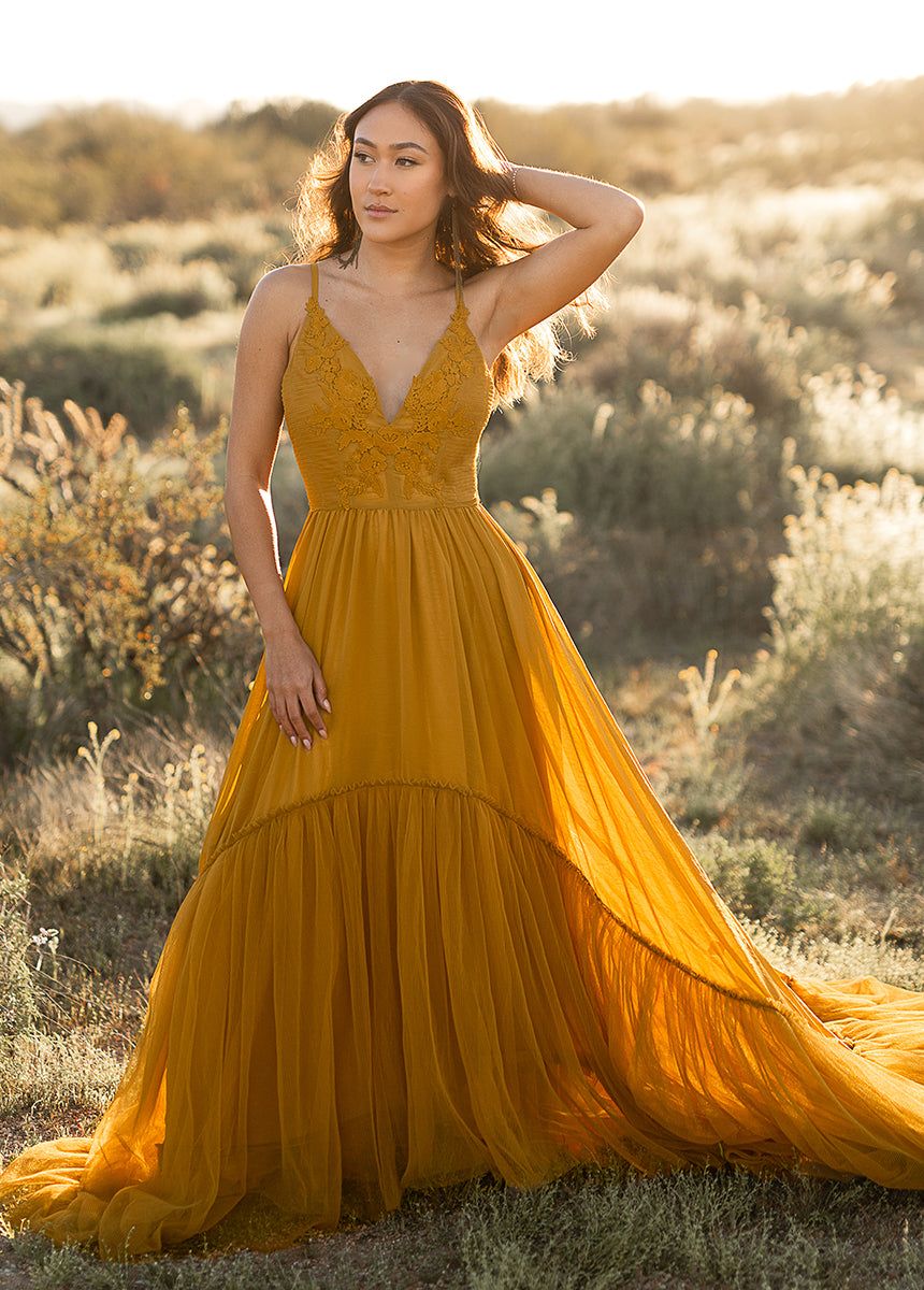 Mckenna Impact Dress in Tarnished Gold sold by Joyfolie product image thumbnail 4