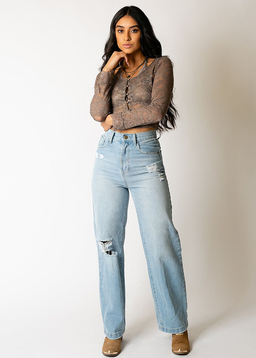 Tessa Top in Taupe sold by Joyfolie product image thumbnail 2