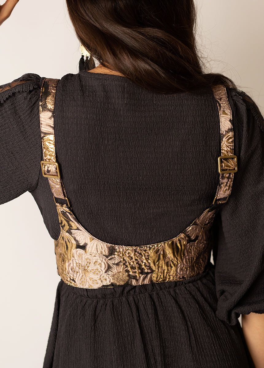 Tashia Harness in Metallic Brocade sold by Joyfolie product image thumbnail 2
