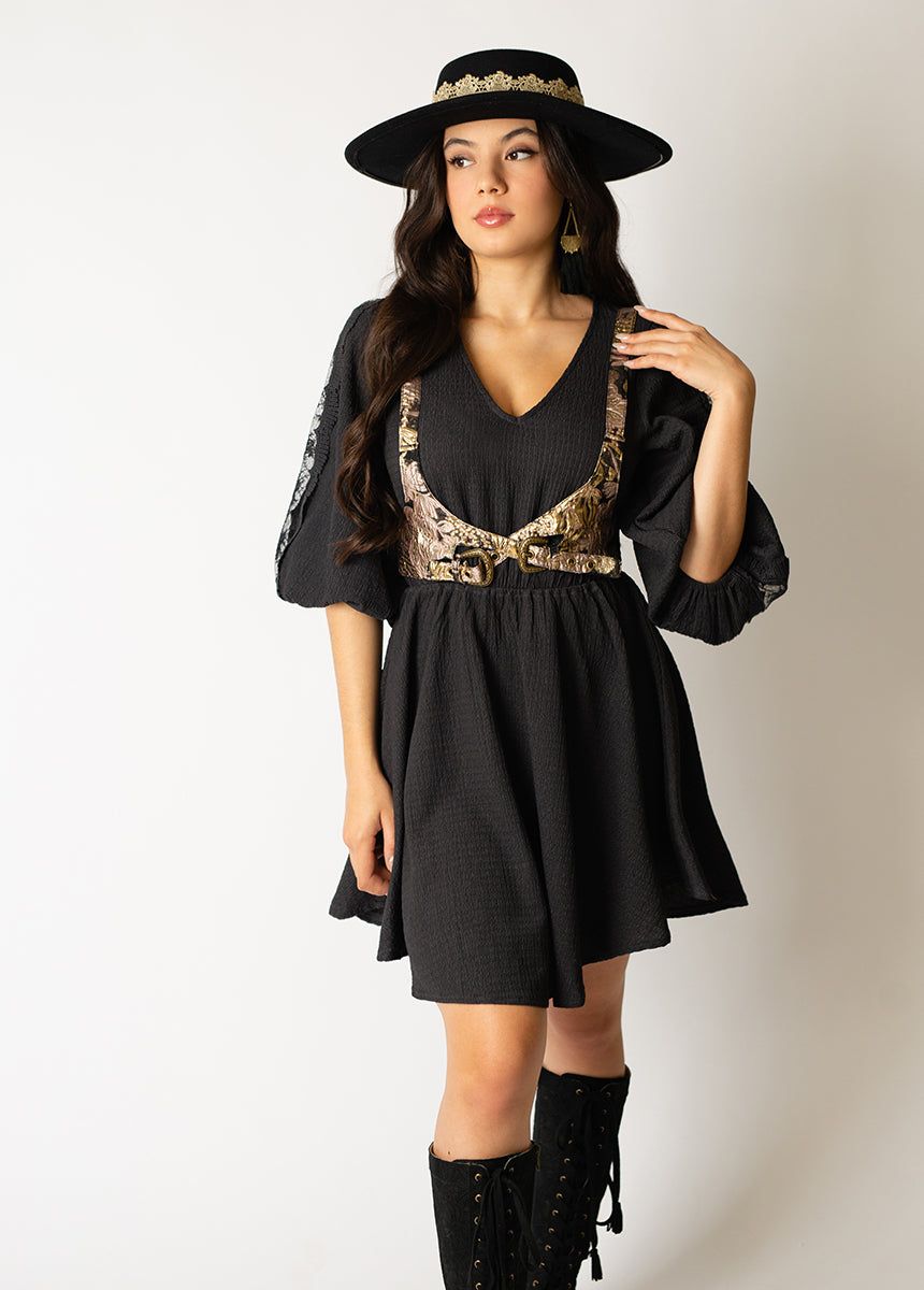 Tashia Harness in Metallic Brocade sold by Joyfolie product image thumbnail 5