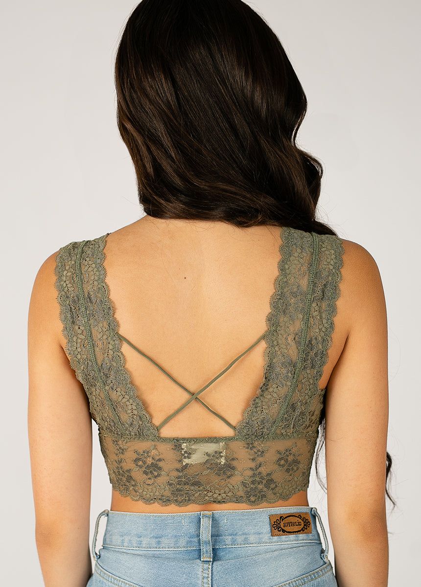 Sylvan Bralette in Olive sold by Joyfolie product image thumbnail 2