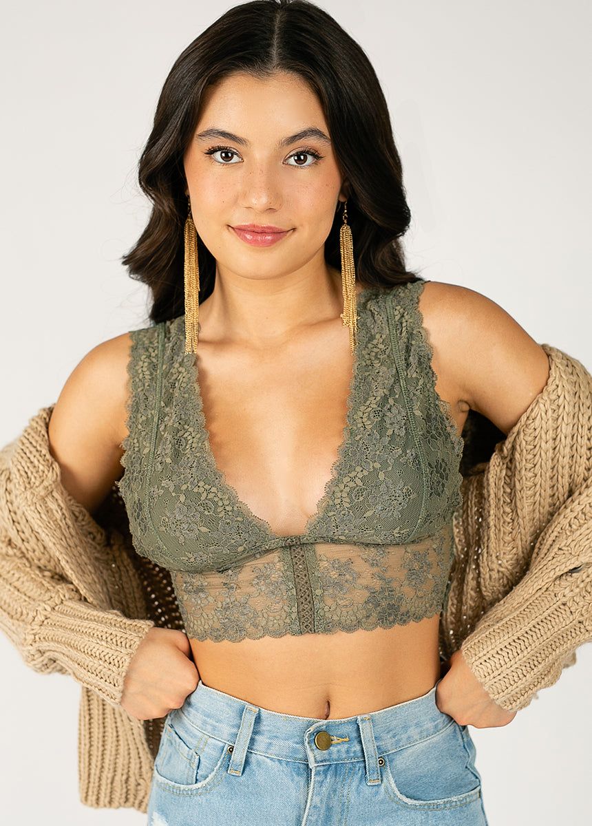 Sylvan Bralette in Olive sold by Joyfolie product image thumbnail 4
