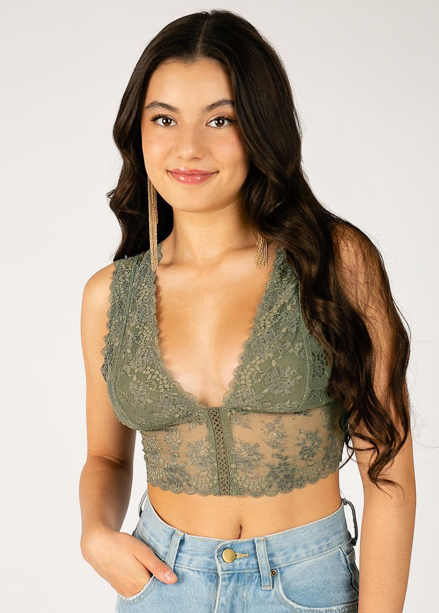 Sylvan Bralette in Olive sold by Joyfolie product image thumbnail 3