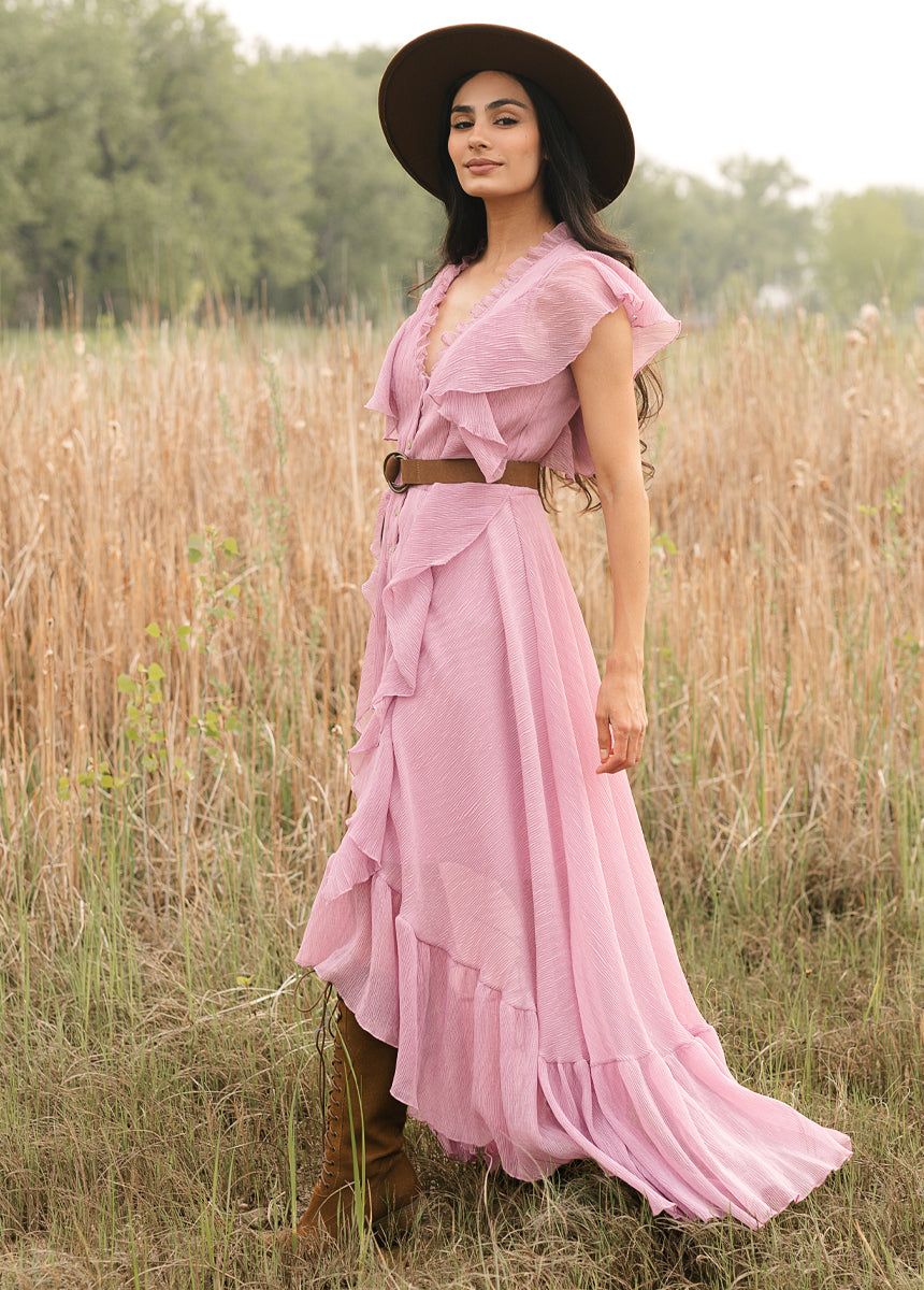 Cass Dress in Light Orchid sold by Joyfolie product image thumbnail 4