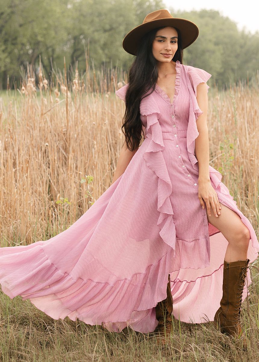 Cass Dress in Light Orchid sold by Joyfolie product image thumbnail 5