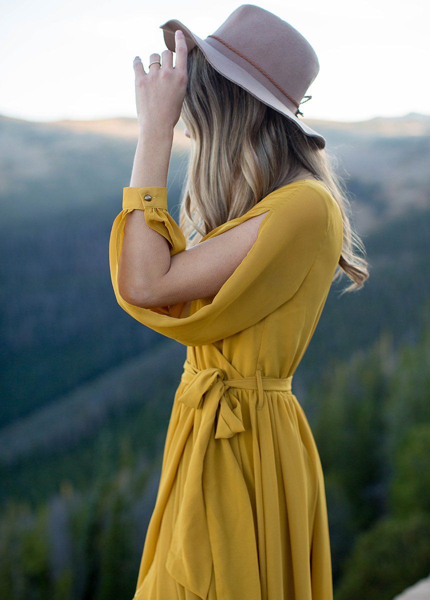 Aniya Dress in Mustard sold by Joyfolie product image thumbnail 3