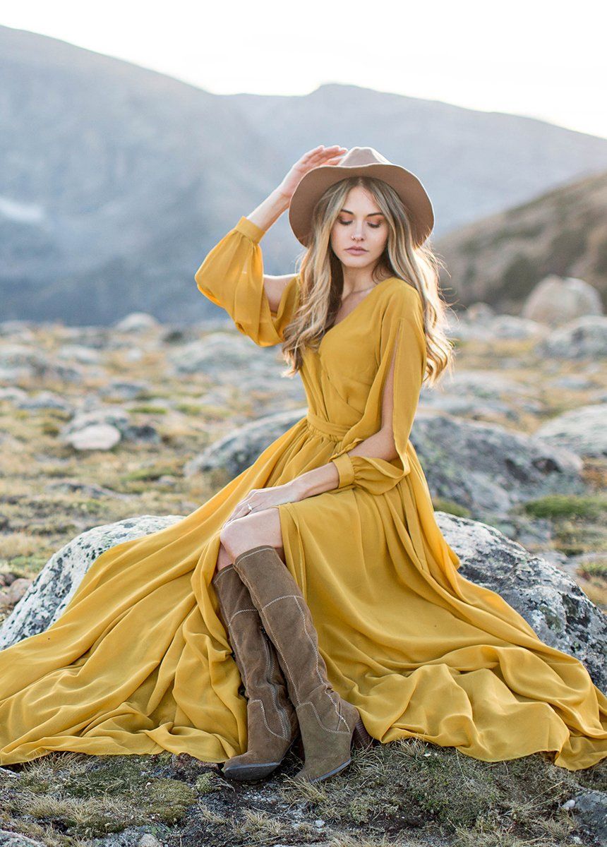 Aniya Dress in Mustard sold by Joyfolie product image thumbnail 5