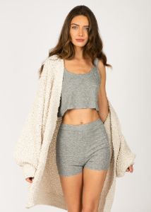 Everleigh Top in Heather Gray sold by Joyfolie