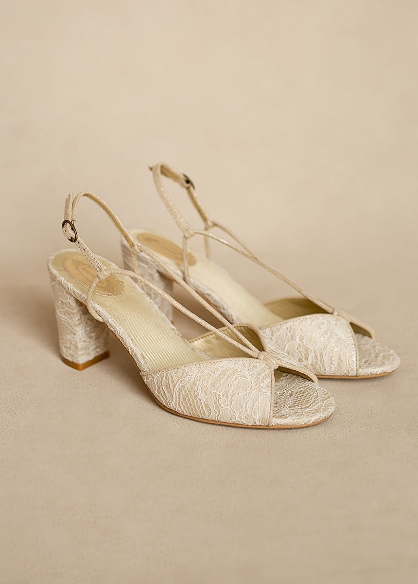 Amore Heel in Cream & Gold sold by Joyfolie product image thumbnail 5