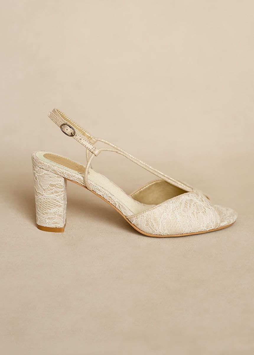 Amore Heel in Cream & Gold sold by Joyfolie product image thumbnail 3