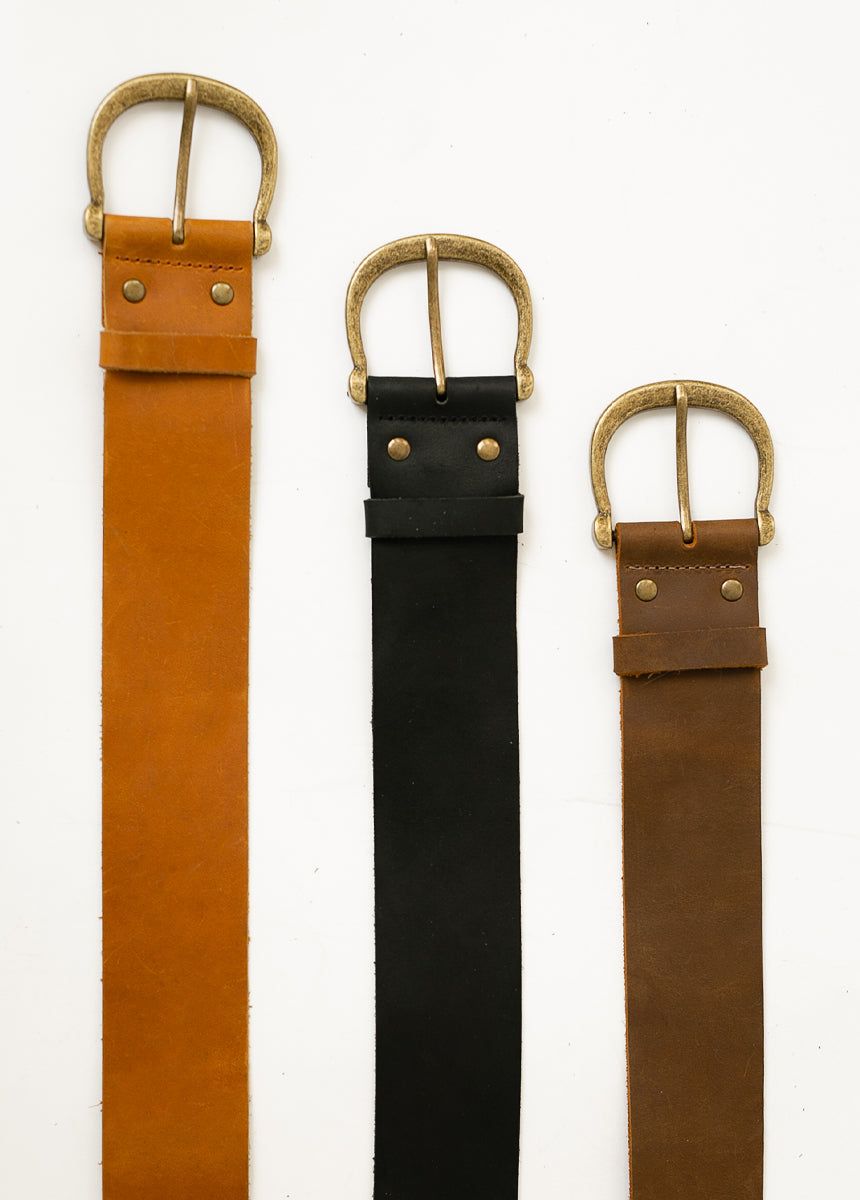 Zosi Leather Belt in Black sold by Joyfolie product image thumbnail 4