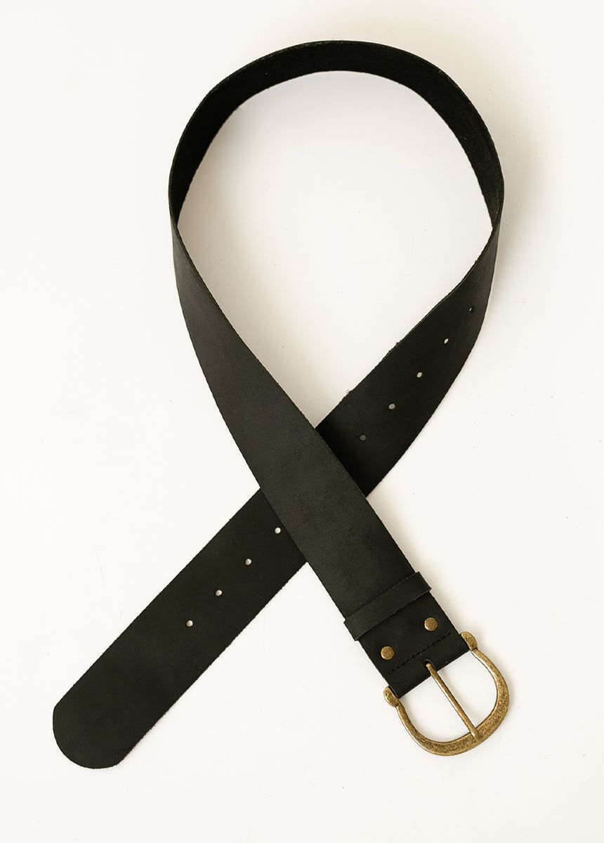 Zosi Leather Belt in Black sold by Joyfolie product image thumbnail 2