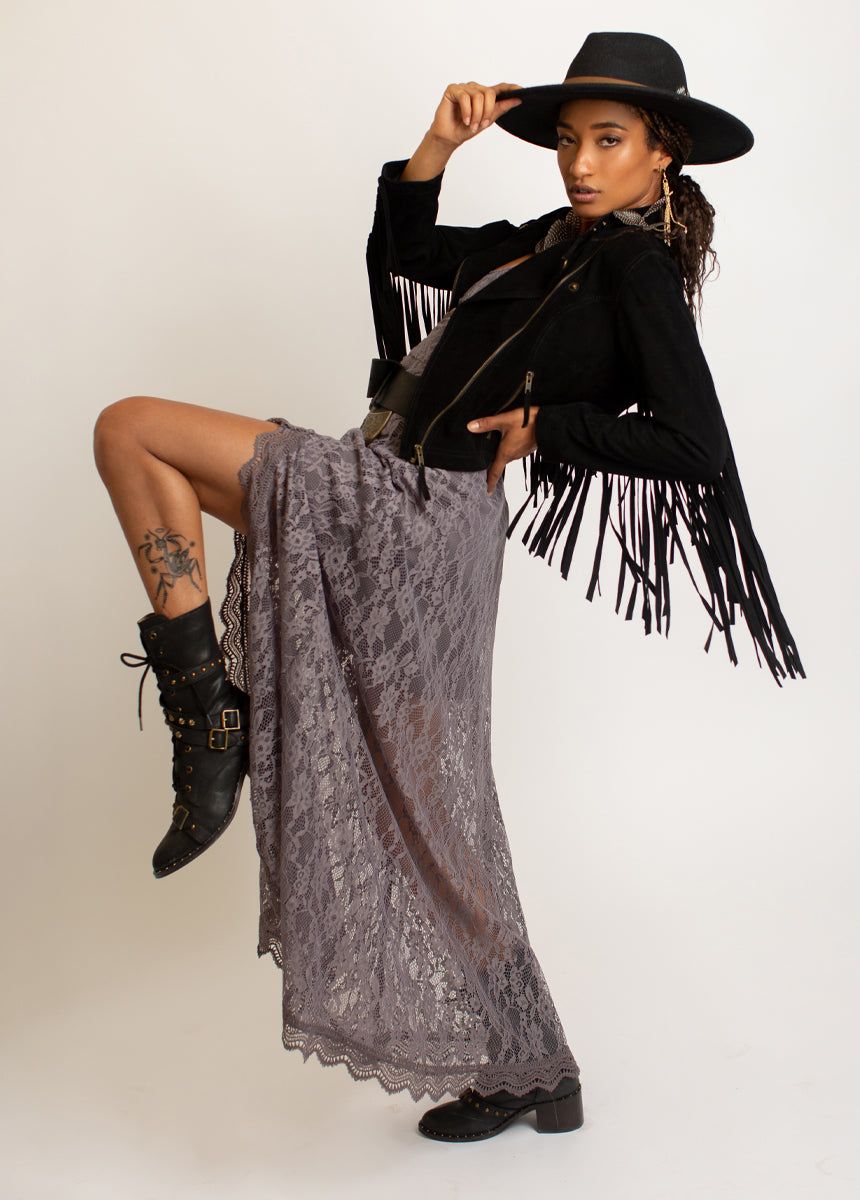 Sutherlyn Leather Jacket in Black sold by Joyfolie product image thumbnail 2