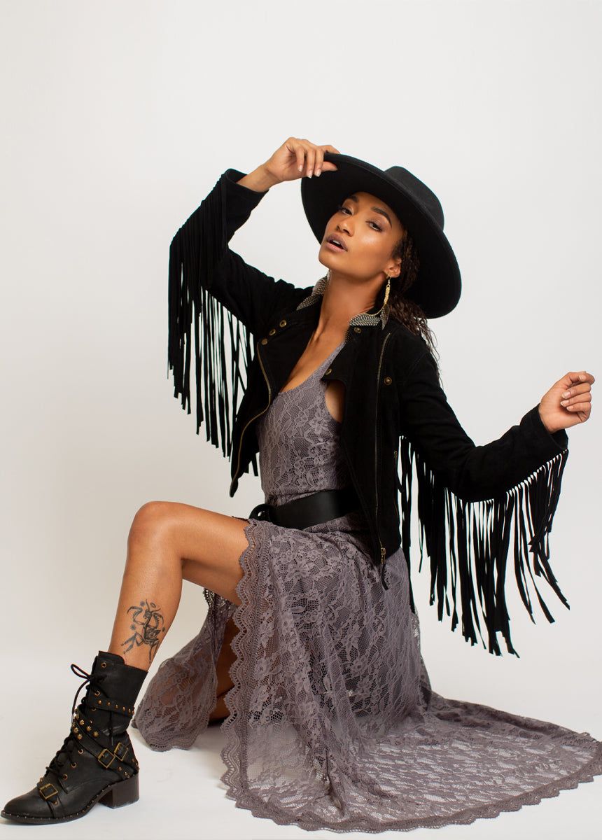 Sutherlyn Leather Jacket in Black sold by Joyfolie product image thumbnail 3