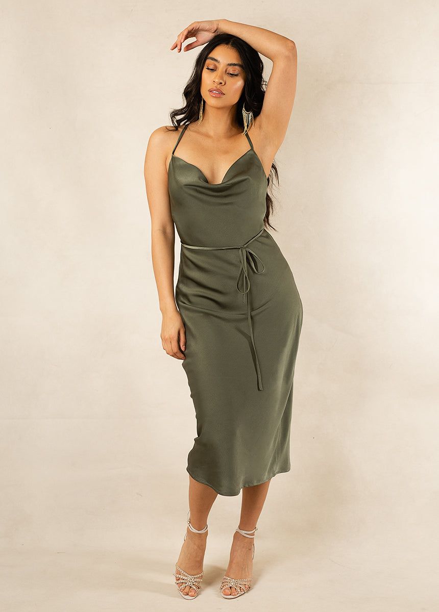 Amanda Bridesmaid Dress in Sage sold by Joyfolie product image thumbnail 3