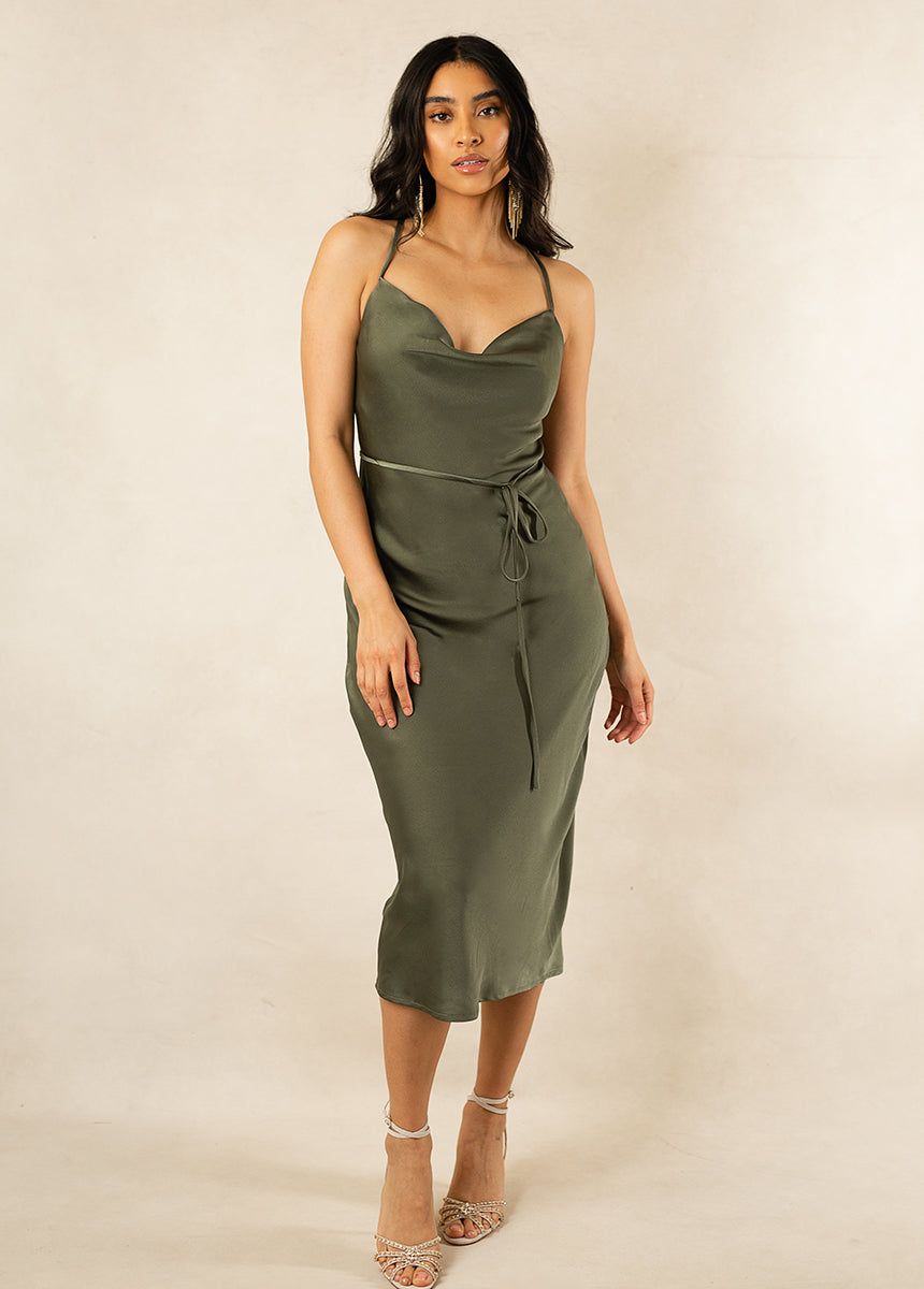 Amanda Bridesmaid Dress in Sage sold by Joyfolie product image thumbnail 4