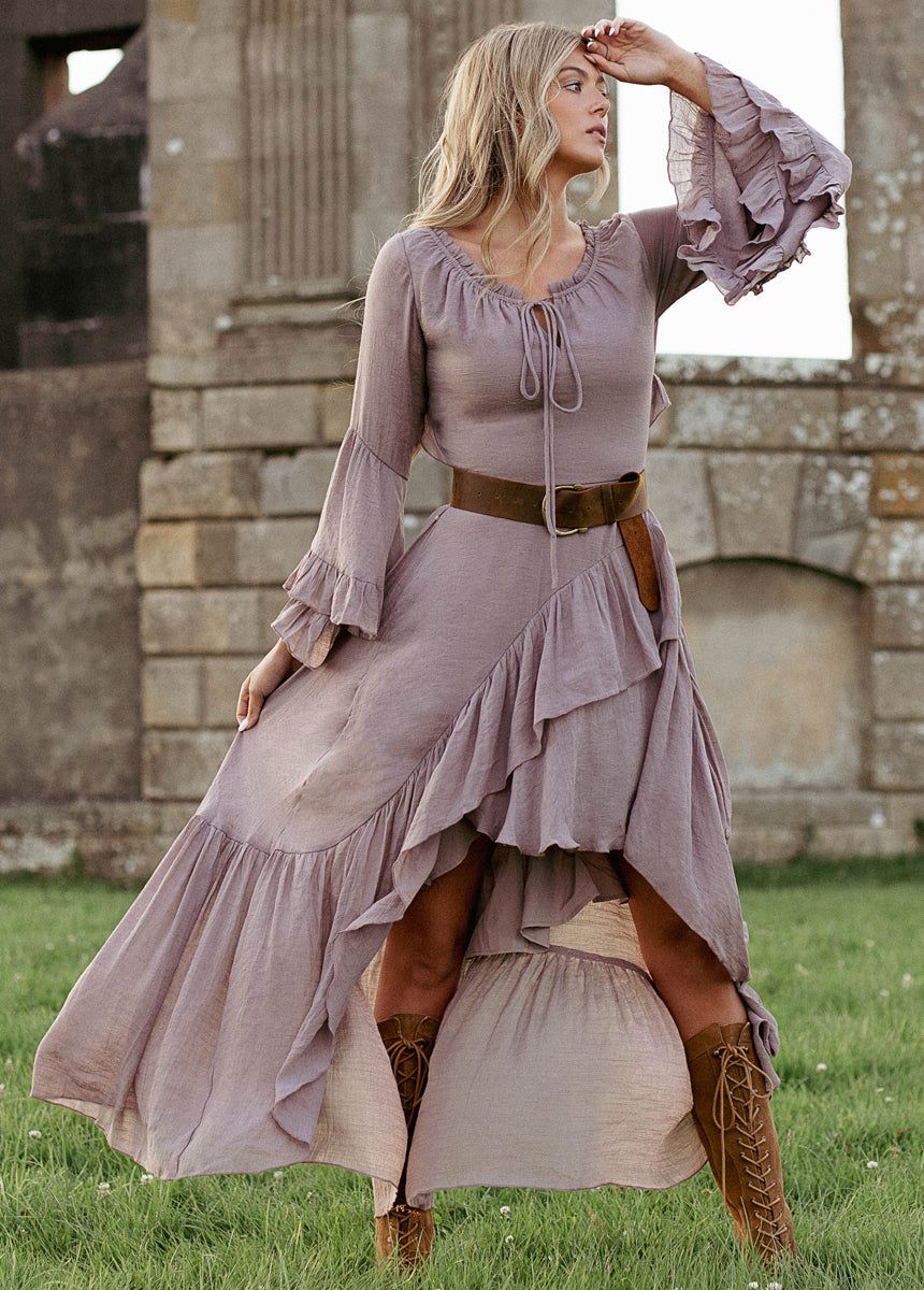 Devina Dress in Lavender Fog sold by Joyfolie product image thumbnail 2