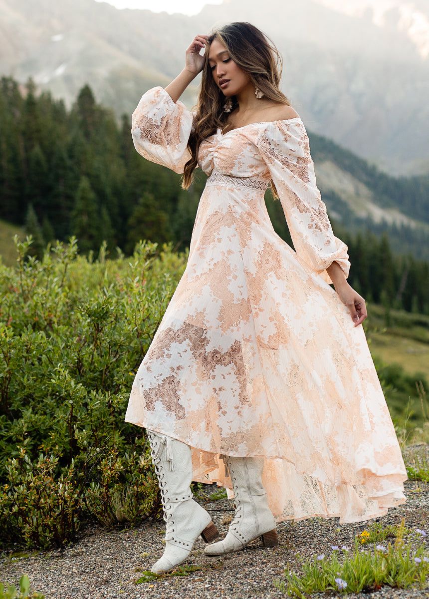 Isabella Dress in Shell sold by Joyfolie product image thumbnail 2