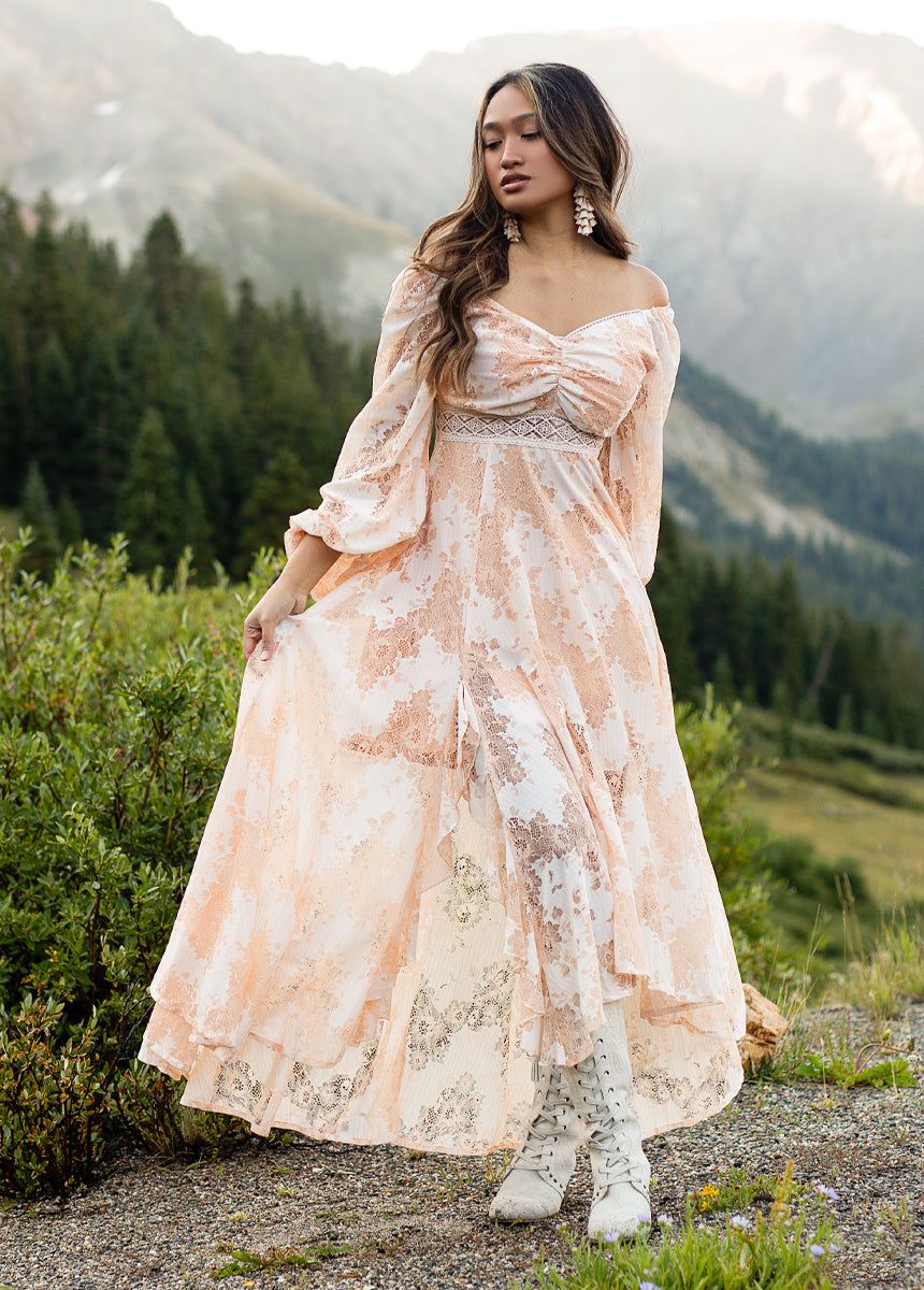 Isabella Dress in Shell sold by Joyfolie product image thumbnail 3